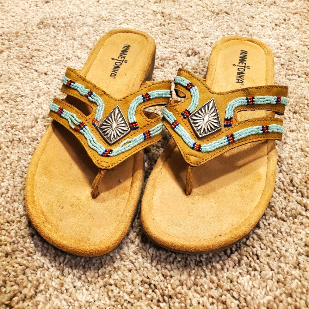 Minnetonka Turquoise Sandals